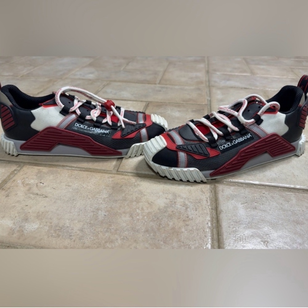 Dolce & Gabbana men’s Sneakers in Red, Black, and White